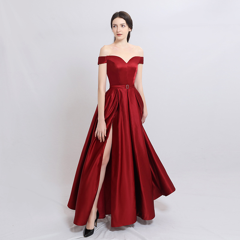 Comercio exterior Amazon AliExpress deseo de las mujeres vestido de noche vestido de novia noche simple vestido de noche largo