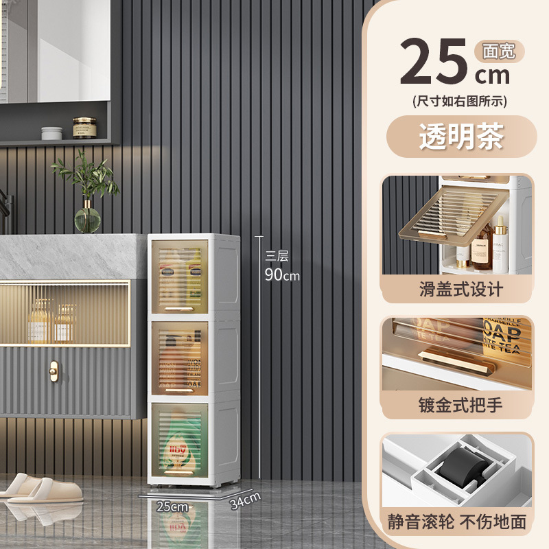 25 wide transparent Brown 3 layers