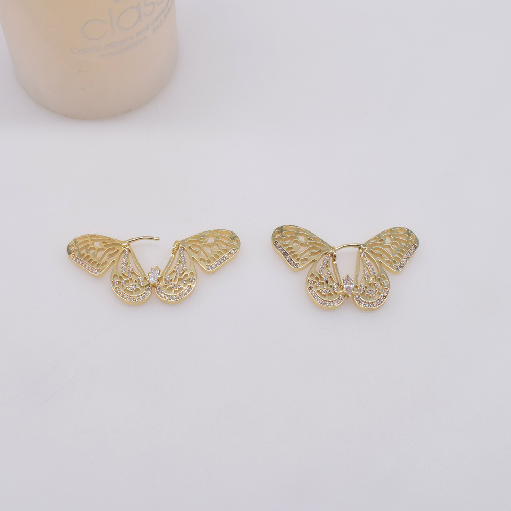 Fashion Hollow Butterfly Ear Buckle Wholesale display picture 5