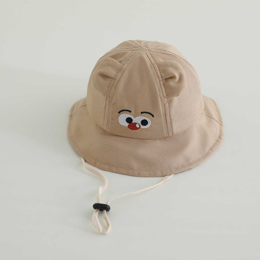 Sombrero de bebé verano súper lindo y lindo sombrero de pescador de bebé para hombres y mujeres modelos de primavera y otoño estilo occidental pequeño mes salir sombrero para el sol