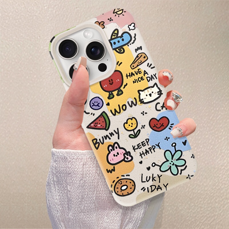 Mini pattern iPhone 16promax phone case 15promax/14plus/13promax tide