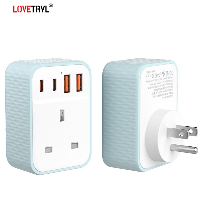 Cross-Border Uk Standard to Us Standard Travel Plug Adapter Uk Standard to European Standard Australian Standard South African Indian Travel Adapter Socket