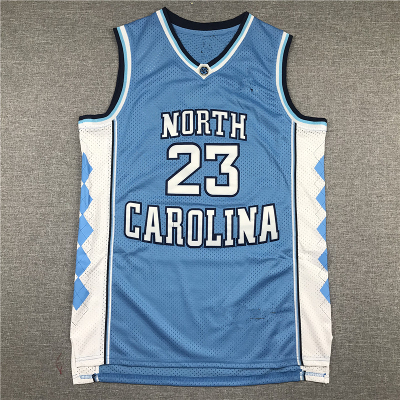 Embroidered Basketball Suit Jordan North Carolina Blue University Jersey 23NORTHCAROLINA BASKETBALLJERSEY