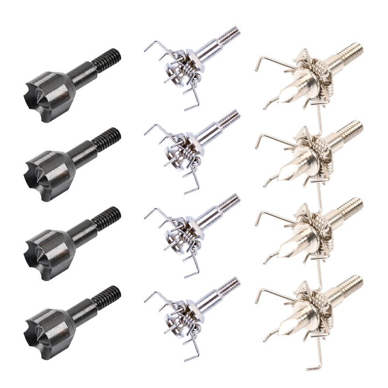 Outdoor Arrowhead Set, Meteor Hammer Tip, Judo Flat Tip, Judo Threaded Arrowhead, Hunting Arrowhead, Archery Bow and Arrow Wholesale