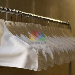 洋服ハンガー滑り止め布カバーコットンリネンカシミヤセーターセーターマッサージマークプリント洋服ハンガーカバーカシミヤロゴ可衣料品店