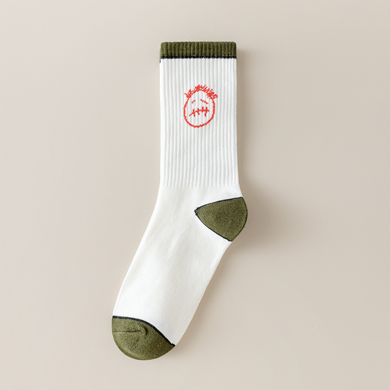 Calcetines de marca de moda europea y americana AJ1 gancho TS nombre conjunto ocio deportes medias moda calcetines hombres y mujeres mismo estilo