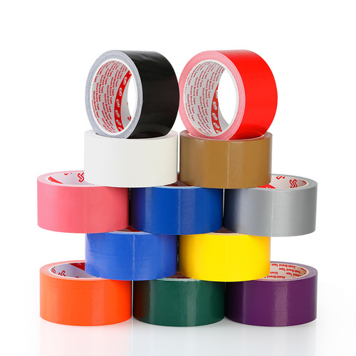 Colorful cloth-based tape, high viscosity, wedding exhibition carpet splicing tape, easy to tear, wear-resistant, ground marking single-sided tape