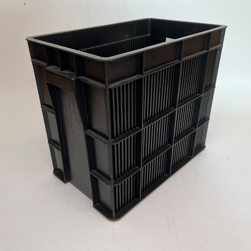 厂家供应防静电周转箱黑色抗冲击五金周转箱加厚塑料箱新料周转箱