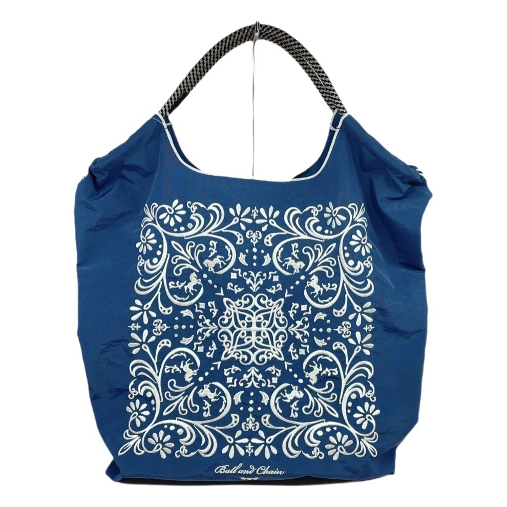 Cadena de bola japonesa flor vid bordado bolso de compras nicho bolso de nylon bolso ecológico nuevo bolso bordado