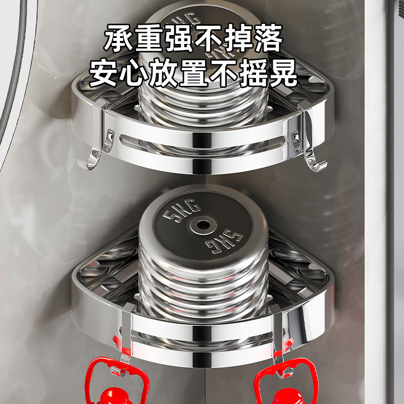 迎304ステンレストイレの浴室の三角棚トイレの穴開けない洗面台の壁掛け式のお迎え|undefined