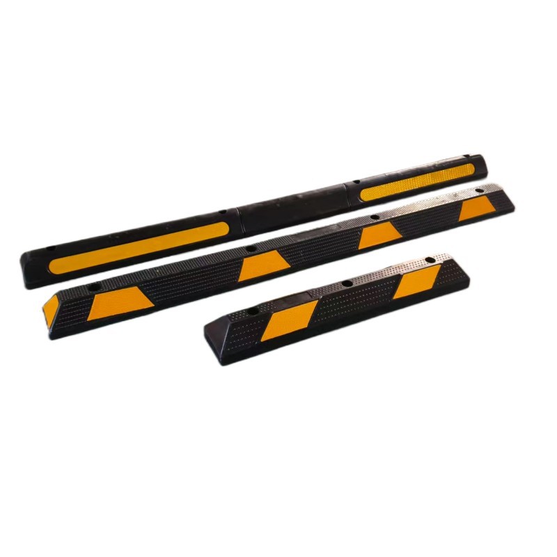 出口型1.83米橡胶车轮定位器 挡车器 地下车库加长加厚型挡轮器