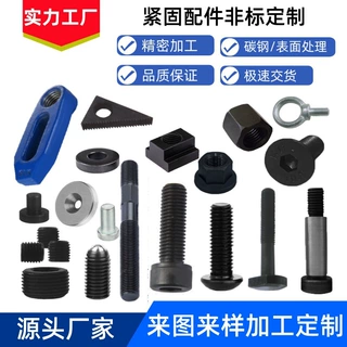 加工定制异型紧固件螺丝螺母不锈钢五金零件工厂订做铜件车件