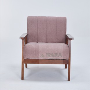 European-Style Light Luxury Single Sofa Chair, Leisure Shell Chair, Single Lazy Chair for Bedroom, Balcony Leisure Chair, Dining Chair, Wooden
