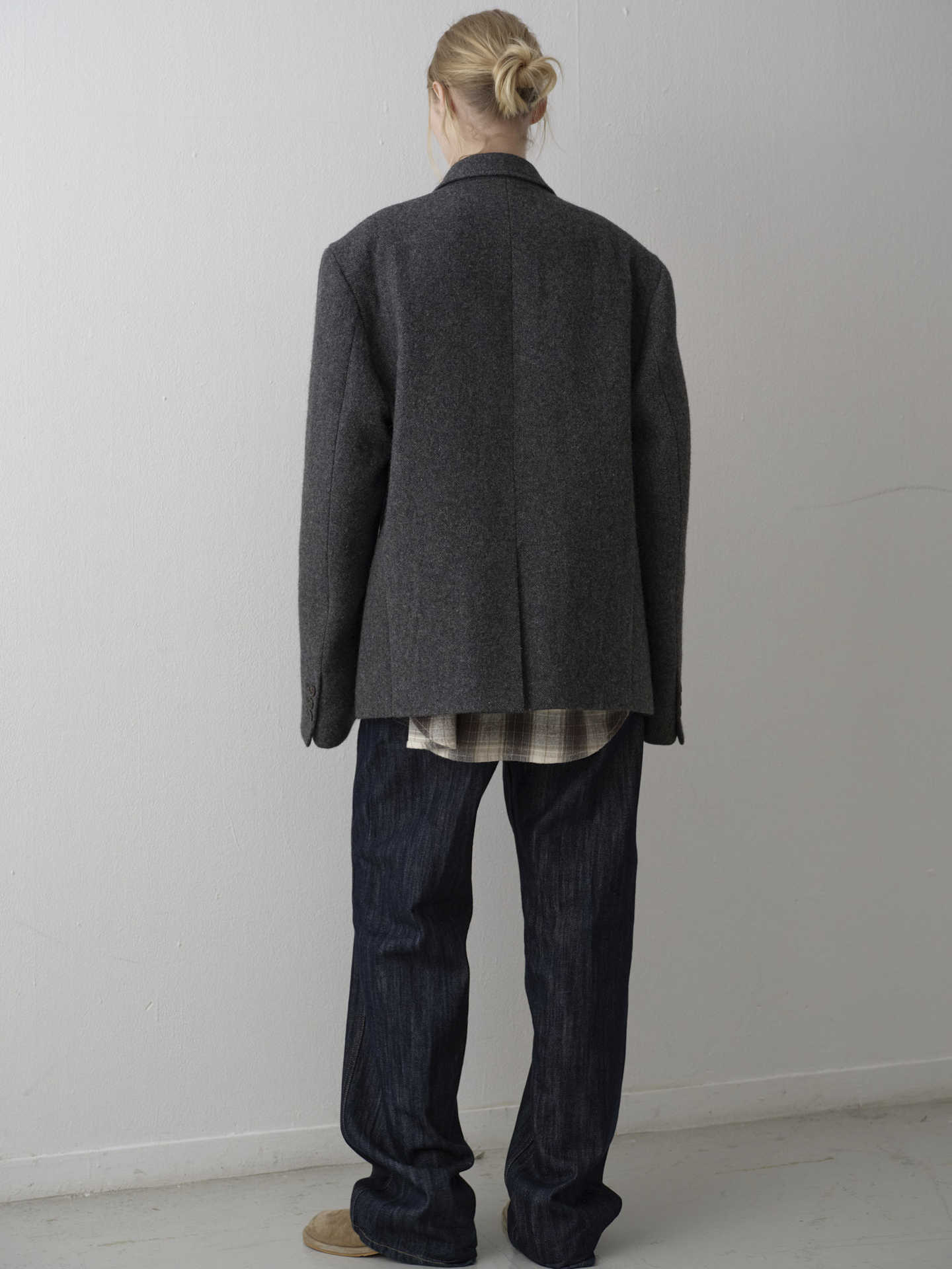 In Stock FAC*DE PATTE*N Woolen For Women Autumn Winter New Simple Elegant Commuter Blazer_ecoleips.com