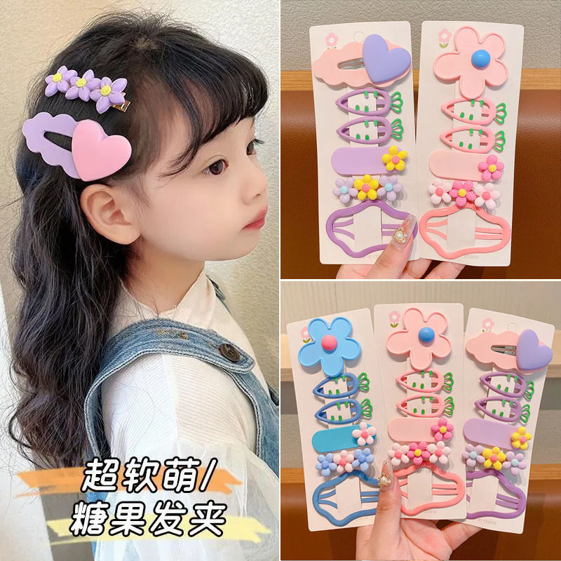 Niños nubes rotas lindas pinzas de cabello zanahoria roja pinzas de bang nuevo clip BB pinzas de cabello de flores para niñas