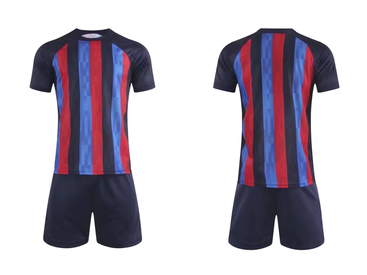 2223 Nová sezóna klubový fotbalový set Hladký talíř pro dospělé, dětský dres s krátkým rukávem soutěžní tým_voghion.com