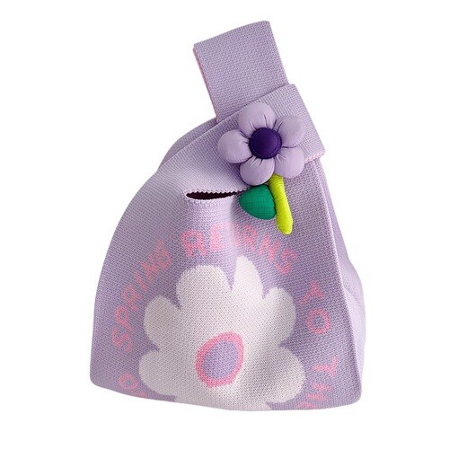 New Knit Bag for Women Animal Style Handbag Cute Gift Bag Snack Bag Versatile Matching Woven Bucket Bag