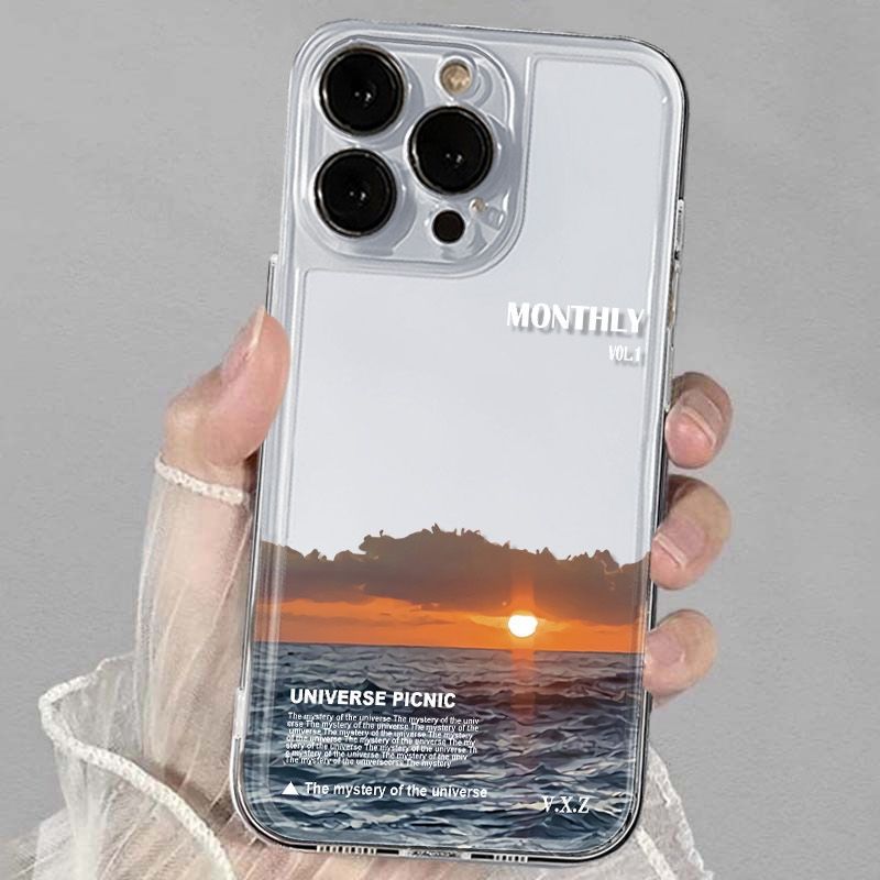 Cover protettiva per iphone con design alba sul mare_voghion.com