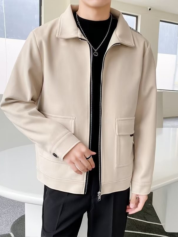 2024 chaqueta para hombres primavera y otoño moda coreana chaqueta de marca de moda casual para hombres otoño salvaje para jóvenes estudiantes ropa