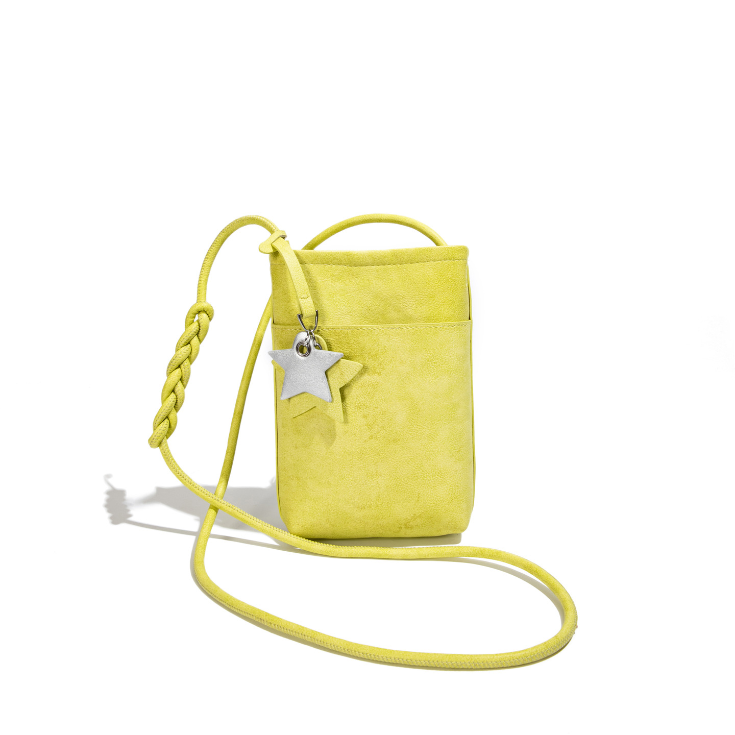 La versión coreana de nicho de color sólido bolso de teléfono móvil para mujeres 2026 verano nuevo pequeño y ligero bolso de hombro pequeño