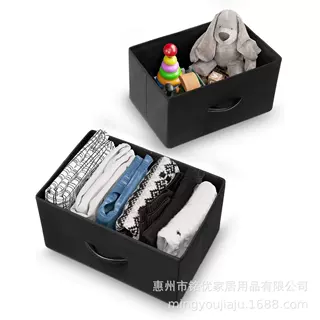 工厂跨境批发布艺收纳盒家用大容量储物箱可折叠无纺布收纳筐