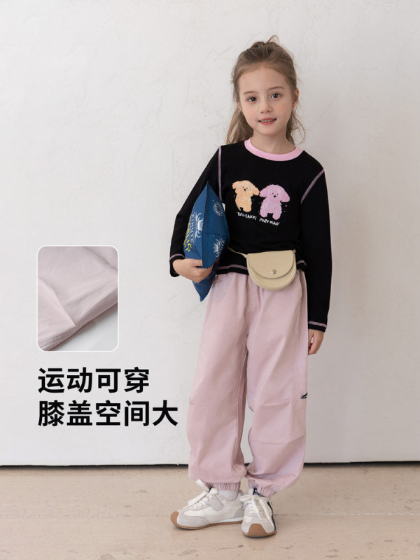 TUTU小象女童裤子早秋2025新款儿童疾行户外休闲裤中大童束脚裤潮|undefined