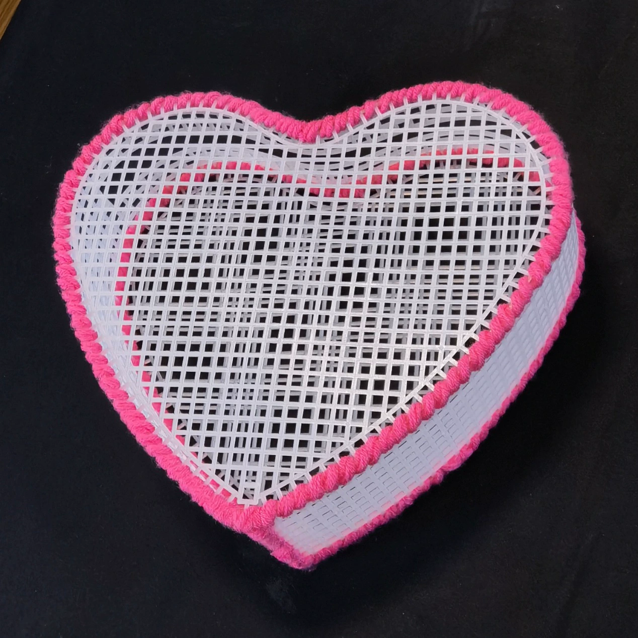 Meihong Craft chengshuo сетка dly вязаная сумка вязаный крючком Материал Пакет сделать в форме сердца ручной работы для девочек и детей маленький размер