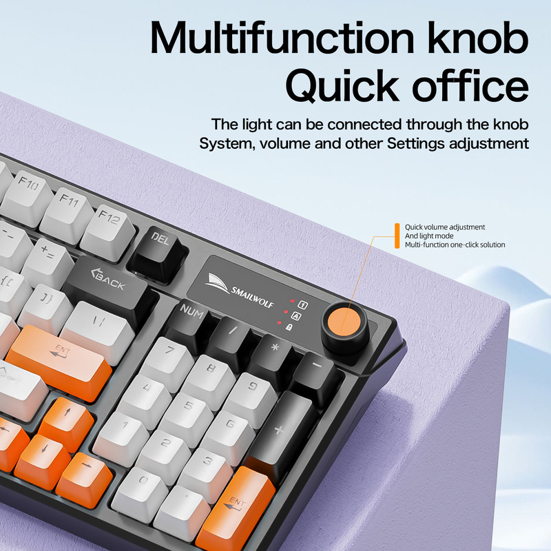 Smai Wolf SK15 Green Shaft Mechanical Keyboard Foreign Language Russian Thai Arabic Korean Spanish