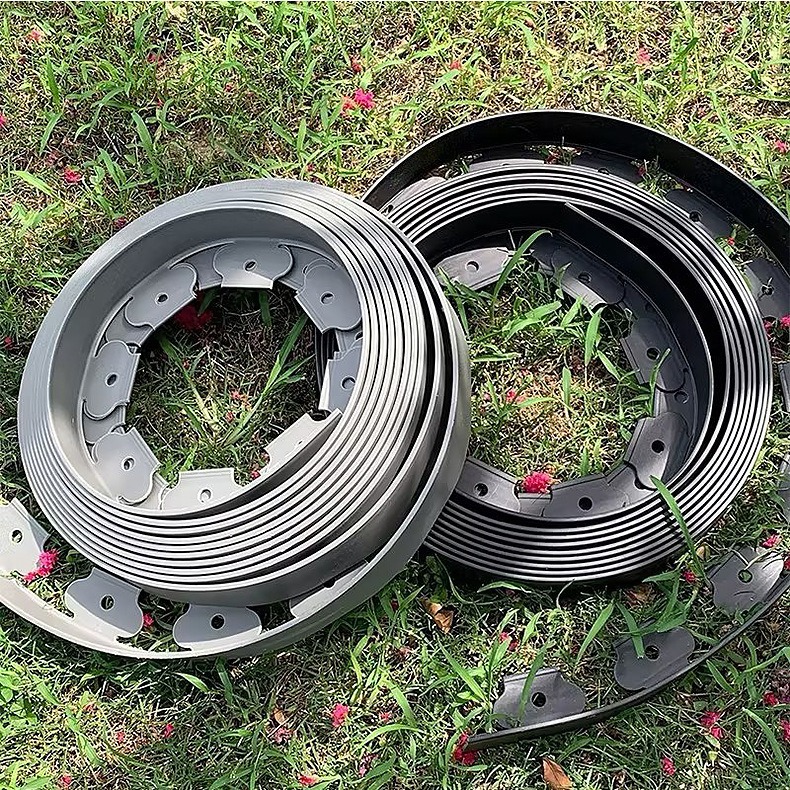 Transfronterizo tipo L cinturón de aislamiento de hierba y roca placa de contención de plástico espesado espaciador de jardín espaciador de césped espaciador de raíz