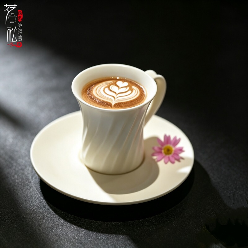 Ceramic Cream Style Nordic Coffee Cup and Saucer Set, High-end Exquisite Afternoon Tea Cup and Saucer Set, Gift Box Packaging, Souvenir Ceramic Cream Style Nordic Coffee Cup and Saucer Set, High-end Exquisite Afternoon Tea Cup and Saucer Set, Gift Box Packaging, Souvenir