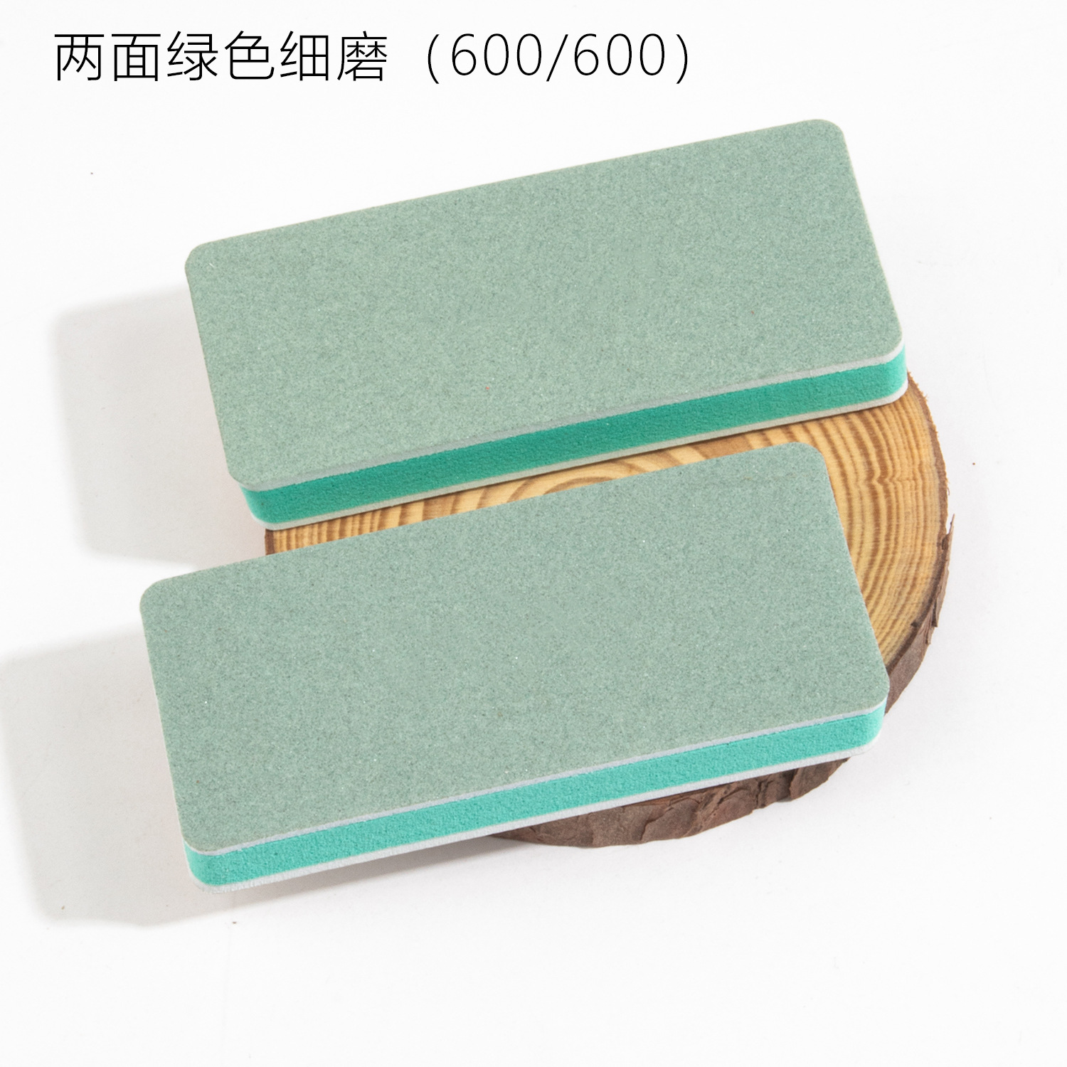 Dos lados verde pulido