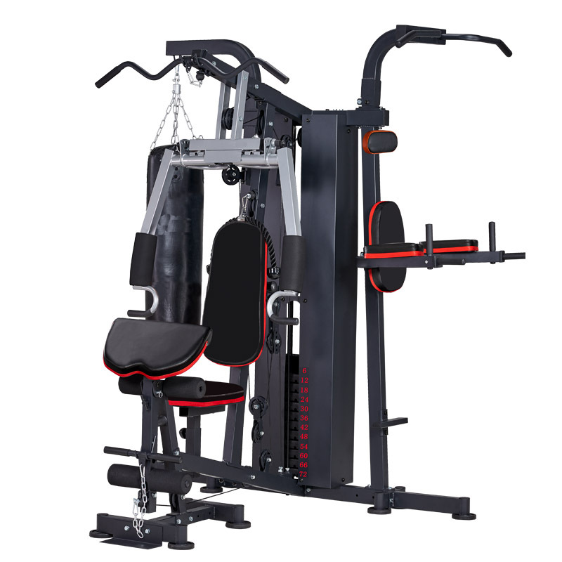 综合训练器三人站家用健身器材多功能大型肌肉力量训练器械|ms