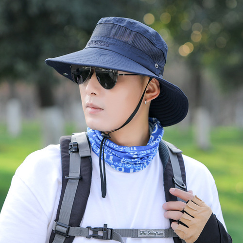 Outdoor Sunshade Hat Couple Fisherman Hat Women Foldable Sun Hat Summer Men Sun Protection Hat Cycling Travel Hiking Hat