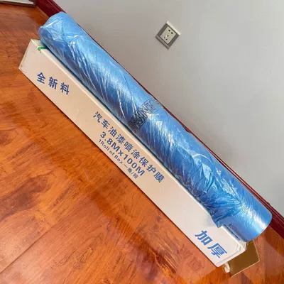for whole vehicle, Car paint protective film - royal-blue-white-car-wrap-film-1-rollbox-19m-300m