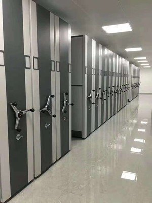 密集架档案室密集柜移动手摇式智能电动钢制档案架书架凭证文件柜