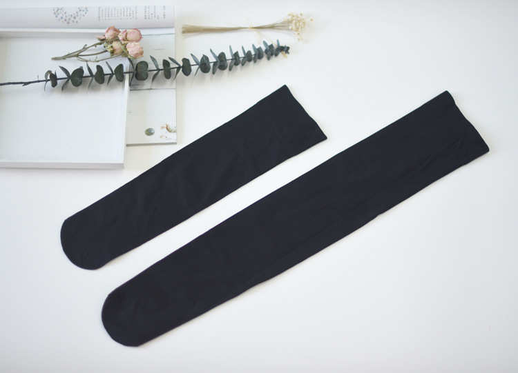 Japanese solid color long tube socks