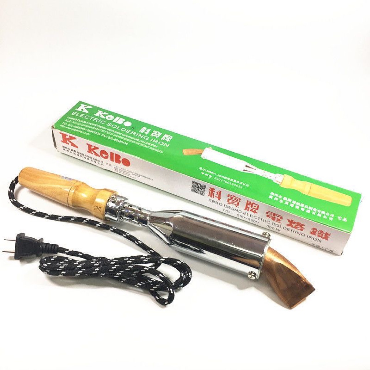 高宝牌焊宝牌科宝牌200W300W500W大功率木柄铜头弯扁头咀嘴电烙铁