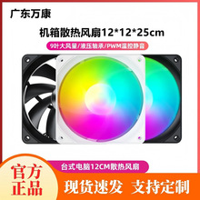 �S���N��̨ʽ��X12CM�C���L��4pinRGB����CPUɢ����PWM�ؿ��o��