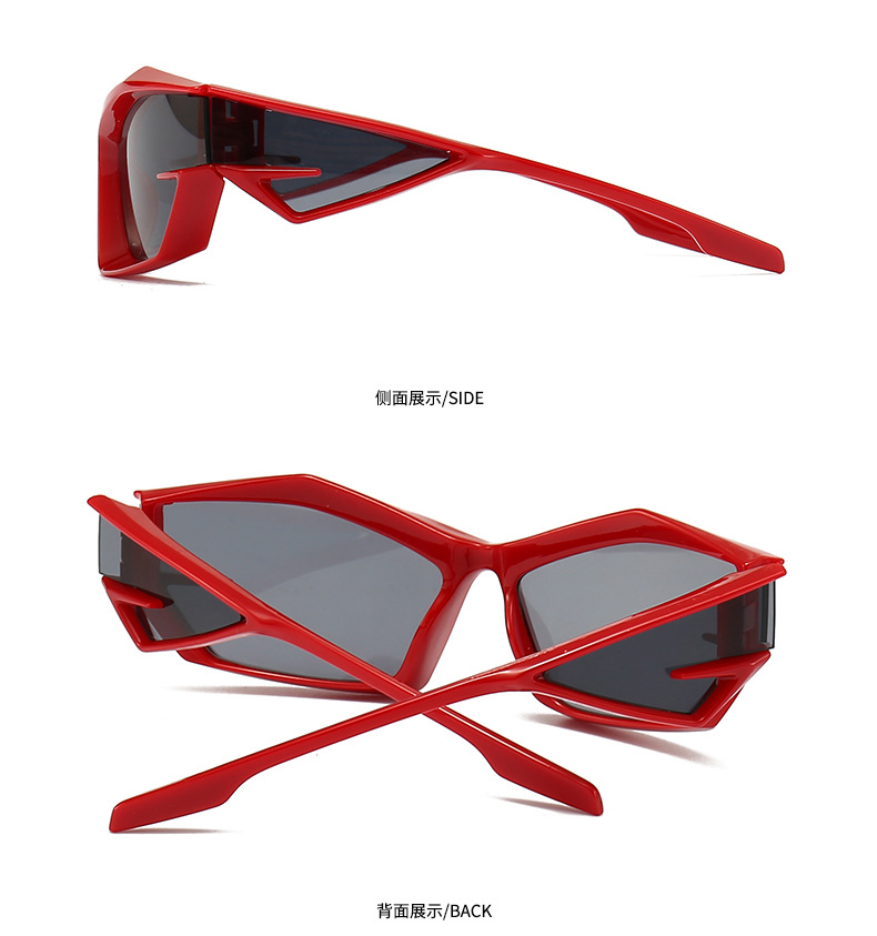 Fashion Color Block Pc Special-shaped Mirror Patchwork Full Frame Men's Sunglasses display picture 11