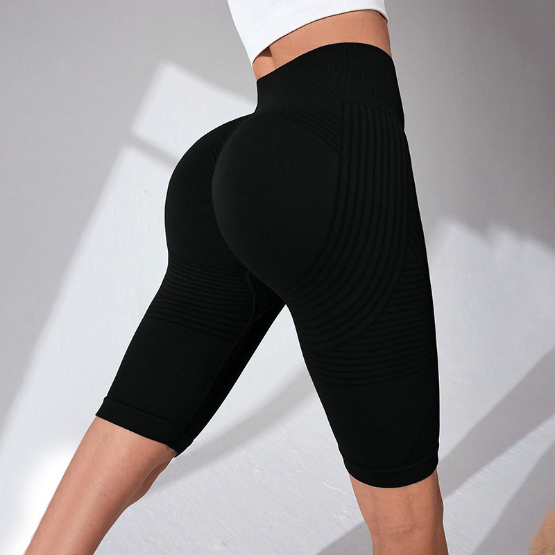 European and American Hot-Selling Seamless Butt-Lifting Fitness Fanka Cycling Shorts, Tummy Control, High-Waisted, Peach Butt Yoga Shorts European and American Hot-Selling Seamless Butt-Lifting Fitness Fanka Cycling Shorts, Tummy Control, High-Waisted, Peach Butt Yoga Shorts