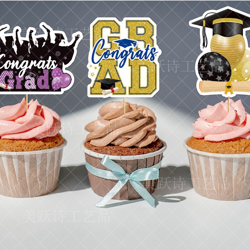 Decoración de pastel de graduación internacional Graduation Plug-in Decoración de pastel de postres