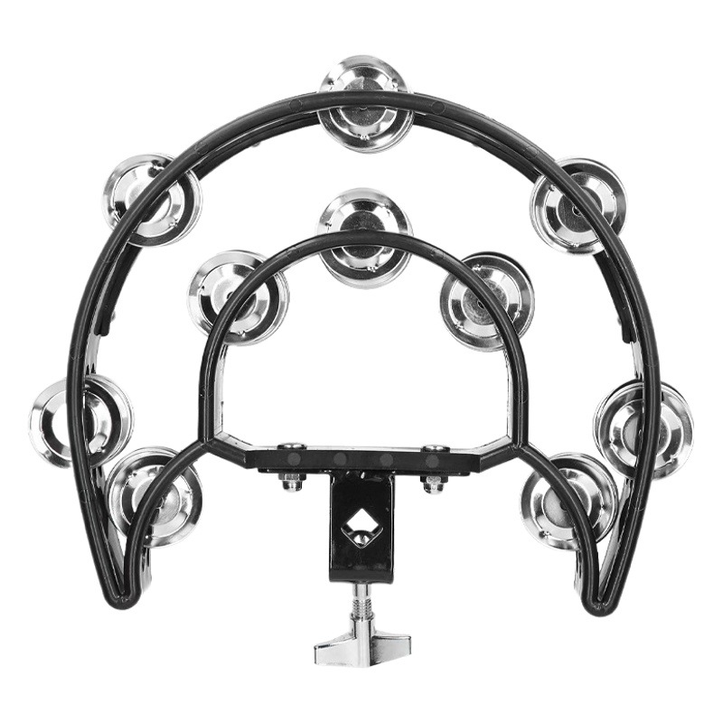 Fábrica al por mayor fila doble fila mano sonajero Orff instrumento musical KTV ambiente conjunto con tambor de mano profesional sonajero