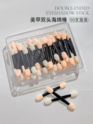 Nail Decoration, Dırnaq bəzəkləri - double-ended-sponge-stick-box-of-50-pieces