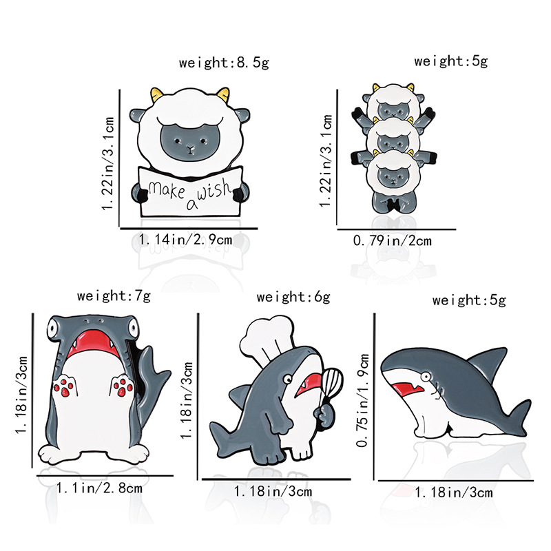 12g Weight Cute Pin Animal Alloy Stoving Varnish Unisex Brooches
