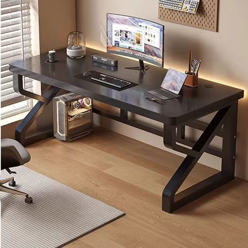 Desktop Desk, Long Table, Simple Solid Wood Ecological Board Desk, Student Home Computer Desk, Bedroom Gaming Desk
