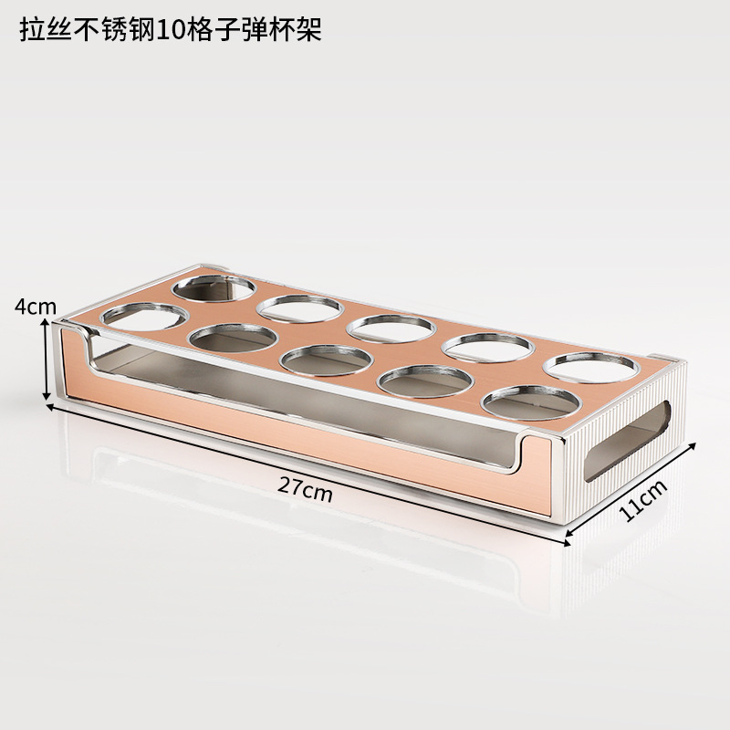 Ktv acero inoxidable cepillado conjunto completo suministros de Decoración de mesa caja de negocios Cenicero plato de fruta Luz de lujo decoración de escritorio traje