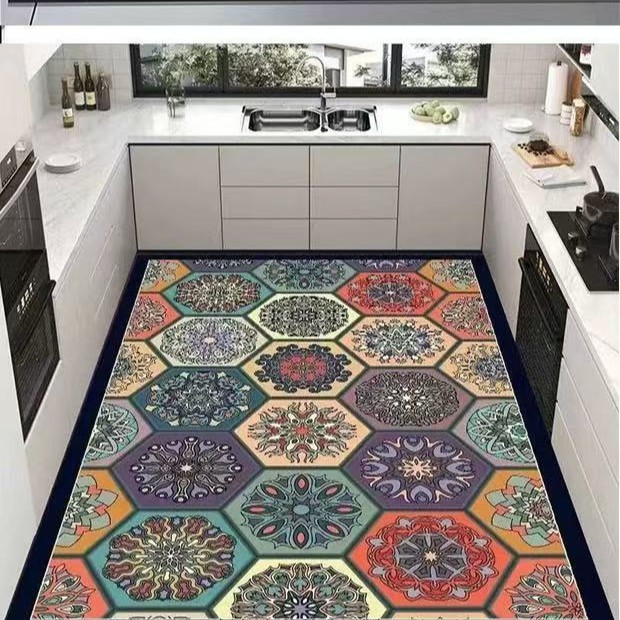 미국식 - 바닥 전체에 페티색 벽돌