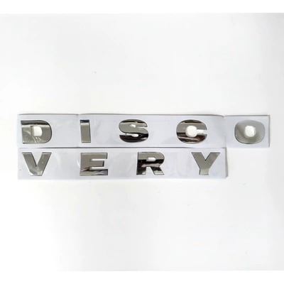 Car logo 4 Shenxing Hood Lettering Front - discovery-bright-silver