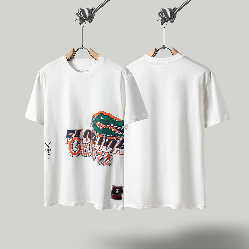 Travis de manga corta M mark Scott pequeño pato amarillo cactus relámpago rap tour TS pareja conjunta camiseta de hip-hop