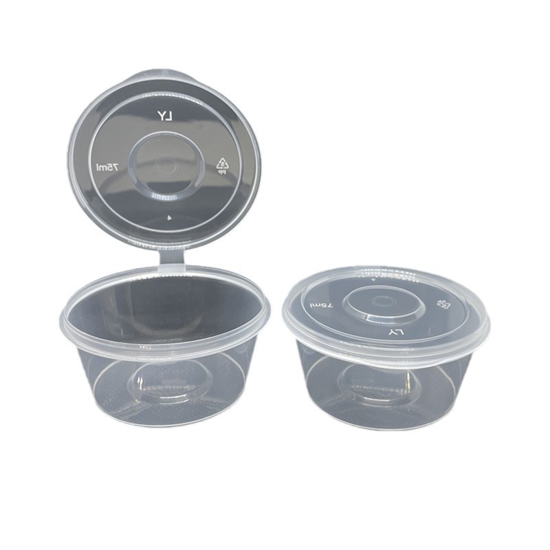 Caja de salsa desechable caja de condimentos taza pp caja de ensalada para llevar caja de salsa